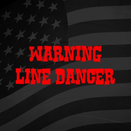 Warning Line Dancer Iron on Transfer